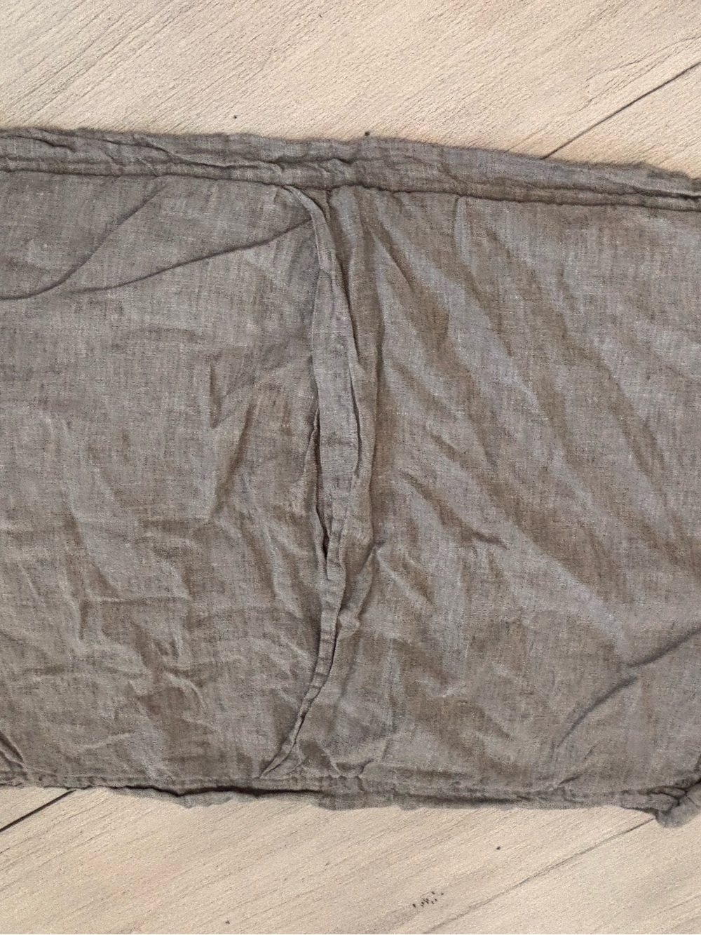 POTTERY BARN One Gray Linen Belgian Flax Diamond Quilted Standard Pillow Sham - Picture 5 of 8